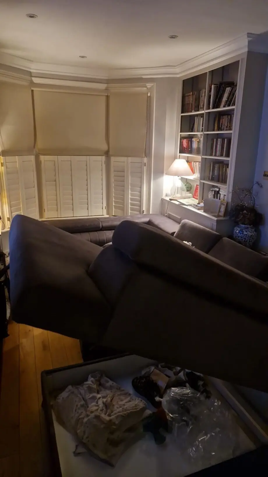 U shaped sofa bed with storage
