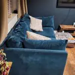 3 seater sofa Emerald Velour 1 year old