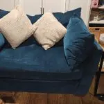 Snuggle Seat Emerald Velour 1 year old
