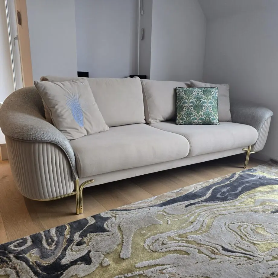 Beige and Grey nice design Sofa 2 and 3 seater
