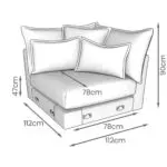 7 seater corner sofa