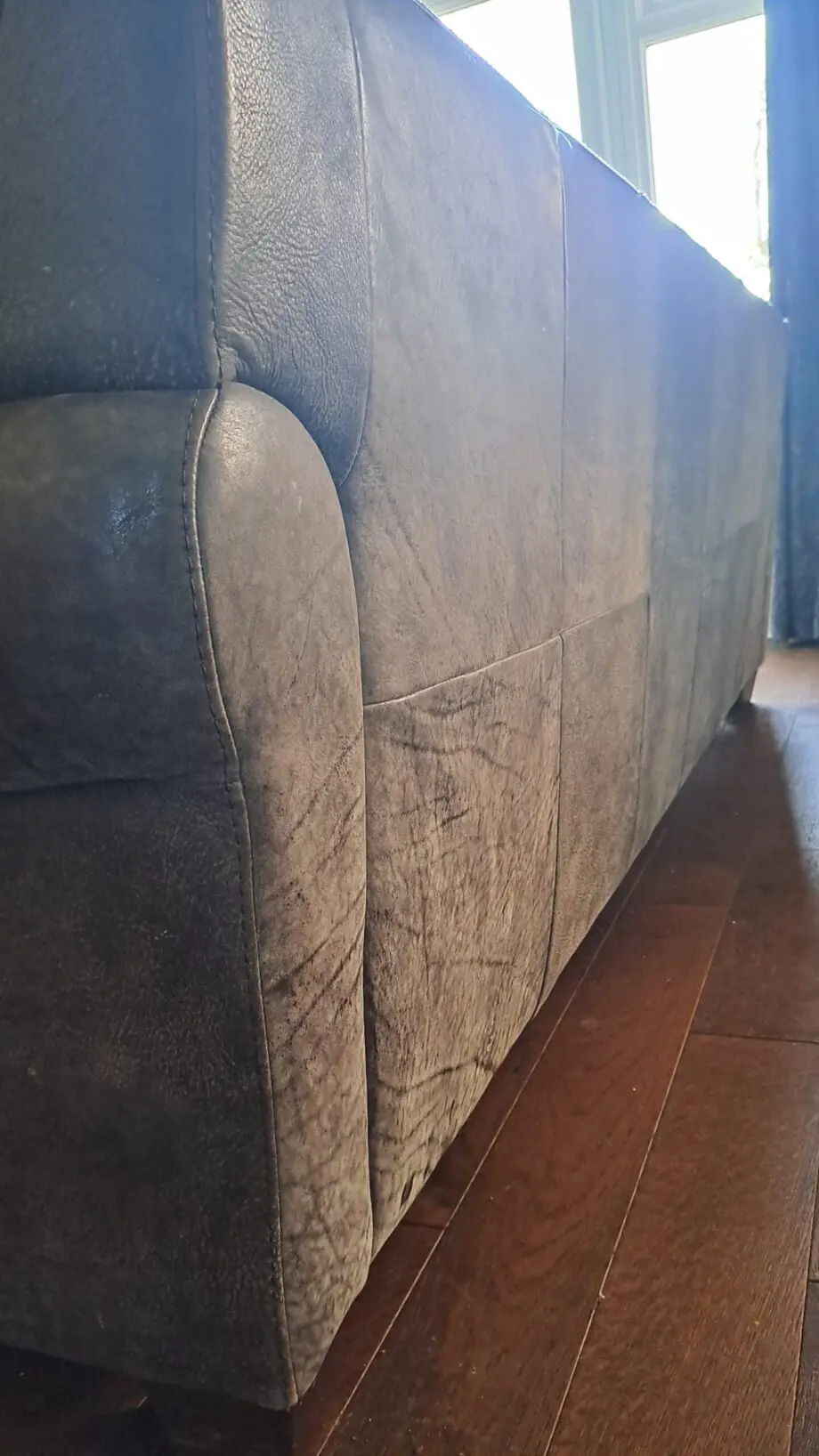 Brown leather DFS 3 seater and 2 seater chair