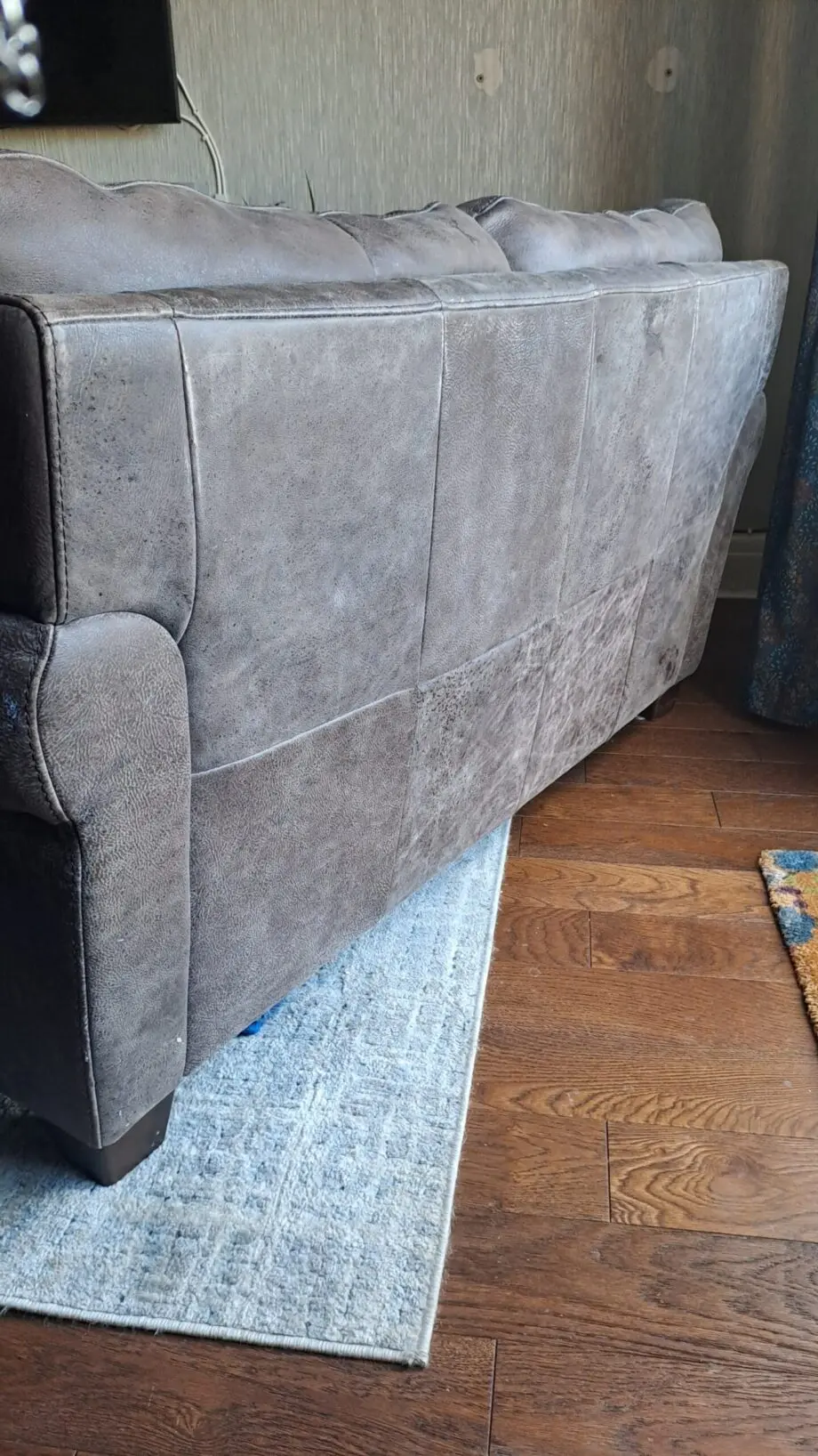 Brown leather DFS 3 seater and 2 seater chair