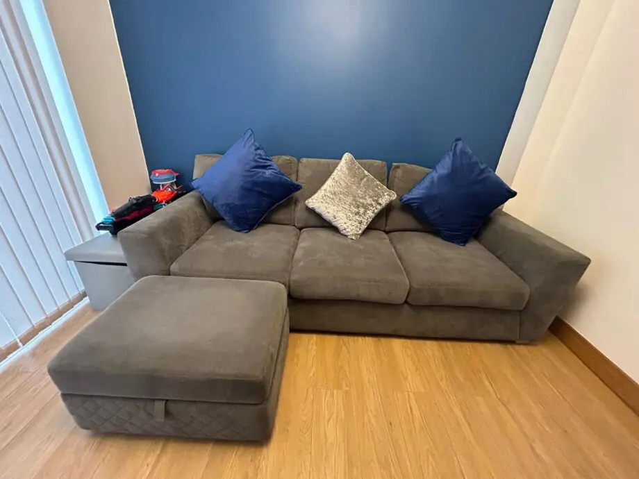 DFS astair fabric sofa, grey colour, 4 seater