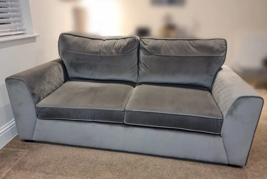 DFS Horace Grey 3 seater sofa