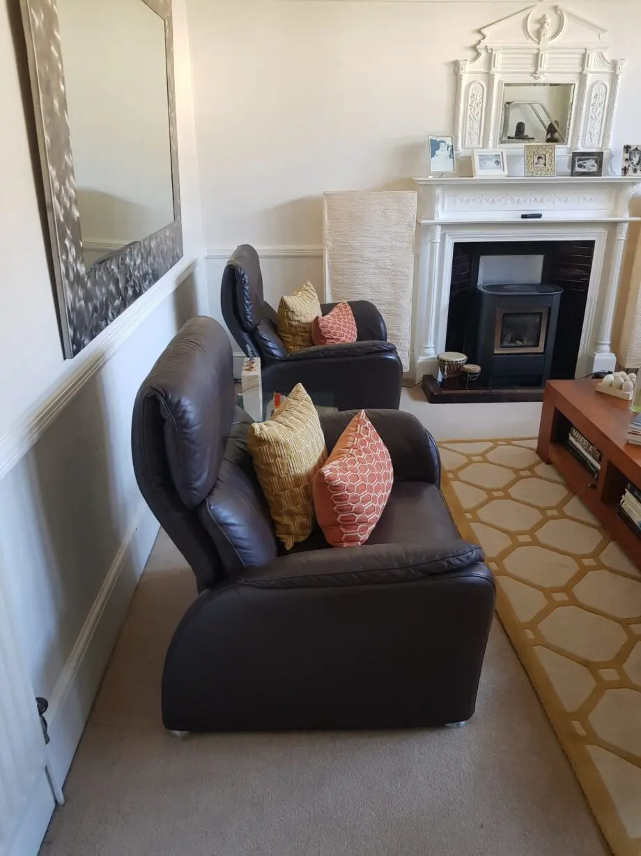 W Schillig Leather Sofa and Armchairs