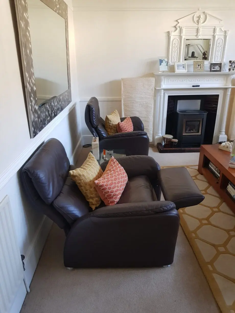W Schillig Leather Sofa and Armchairs
