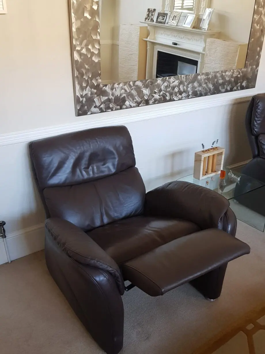 W Schillig Leather Sofa and Armchairs