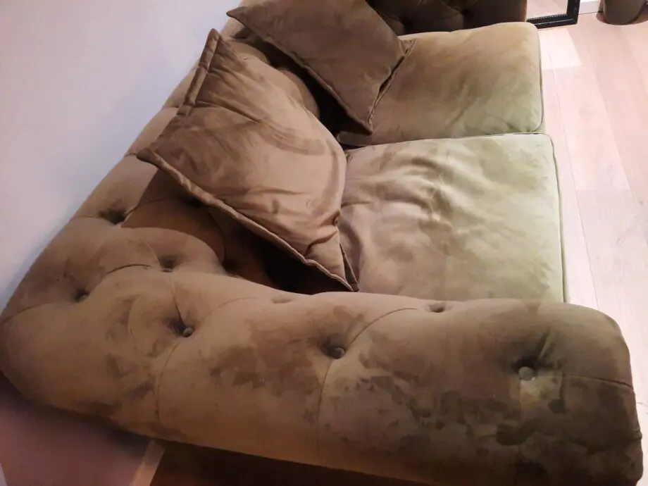 3 seater furniture village / green at the helm schackleton
