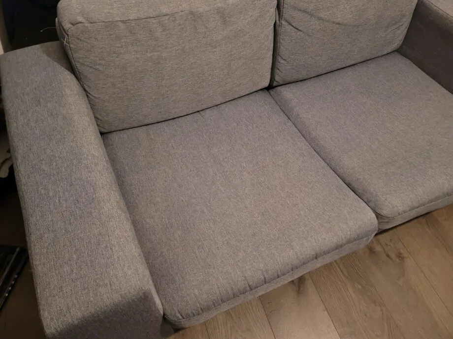 2-seater Grey colour sofa for sale
