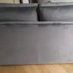 Alston 2 Seater Sofa Bed Gun Metal.Plush Velvet