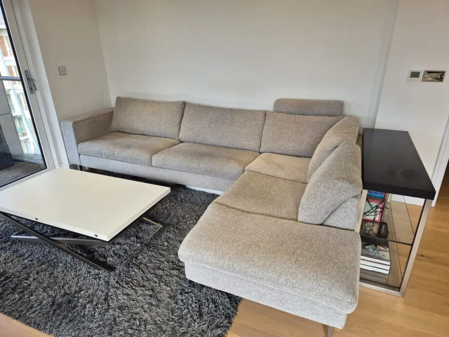BoConcept Light Grey Indivi 2 Corner Sofa Right