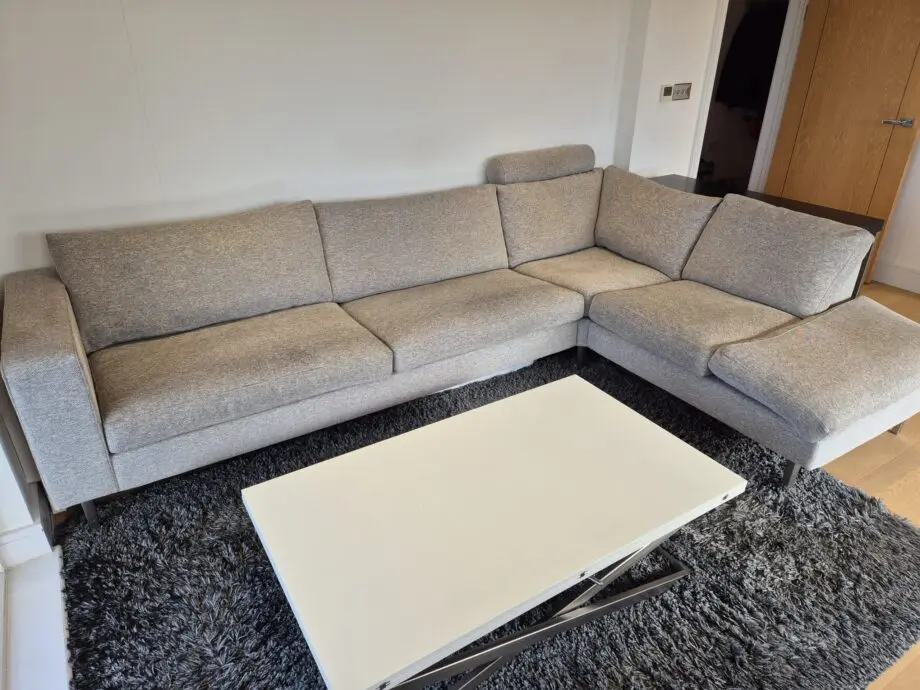 BoConcept Light Grey Indivi 2 Corner Sofa Right