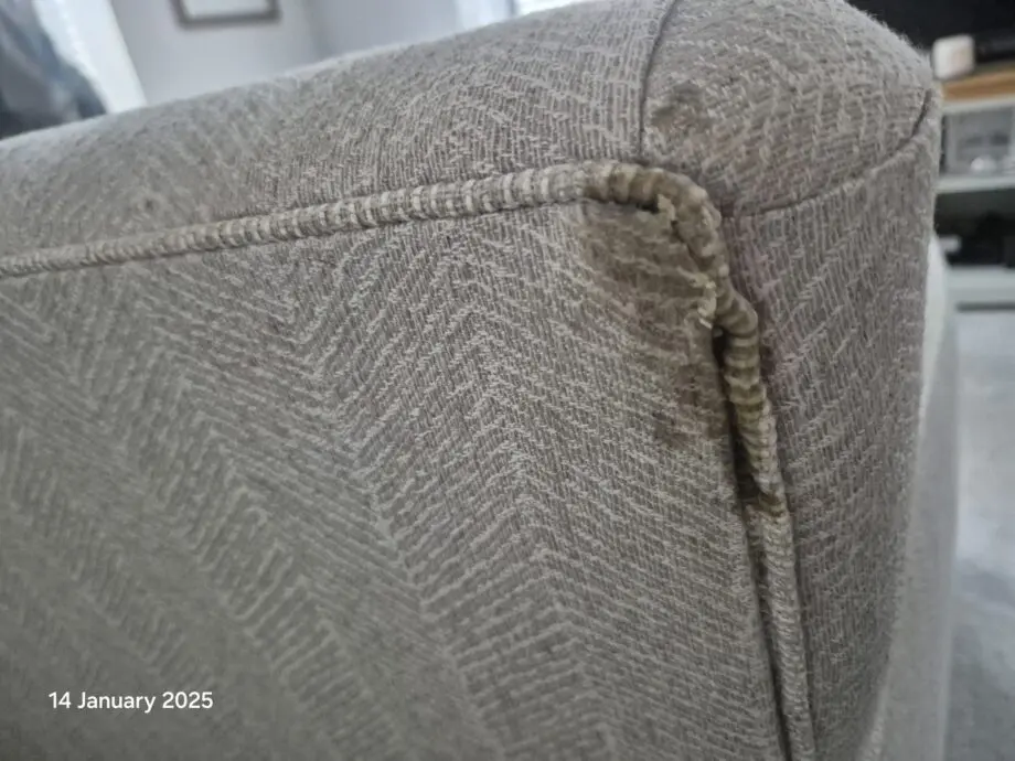 Cream Duresta Sofa & Footstall