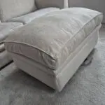 Cream Duresta Sofa & Footstall