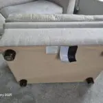 Cream Duresta Sofa & Footstall