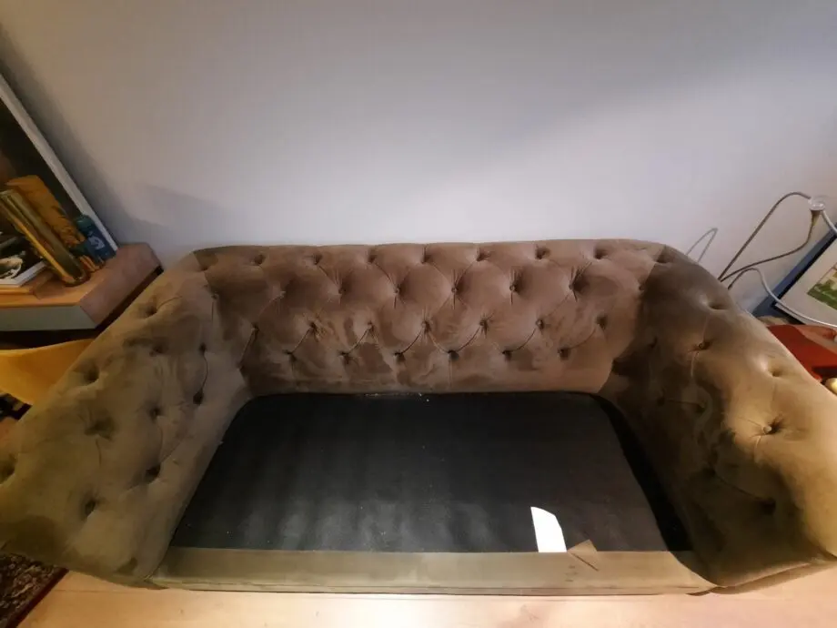 3 seater furniture village / green at the helm schackleton