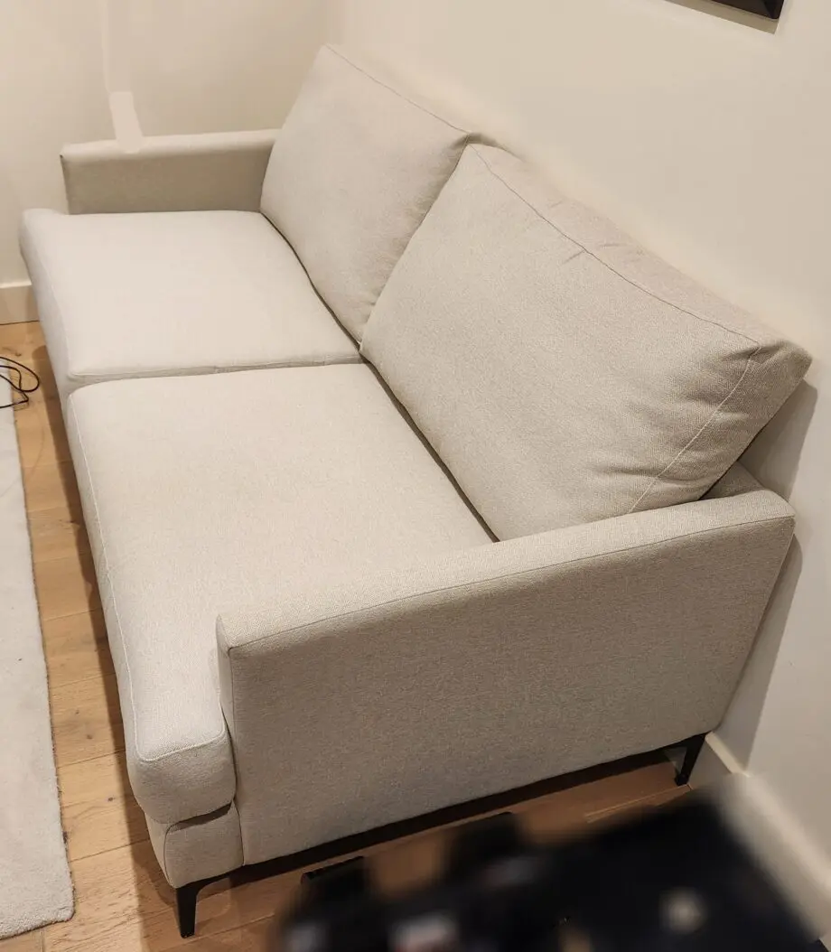 Interiors by Dara Beige 3-seater sofa