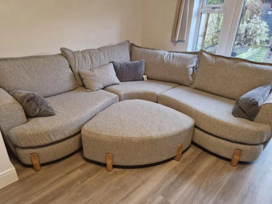 Brand new curved sofa