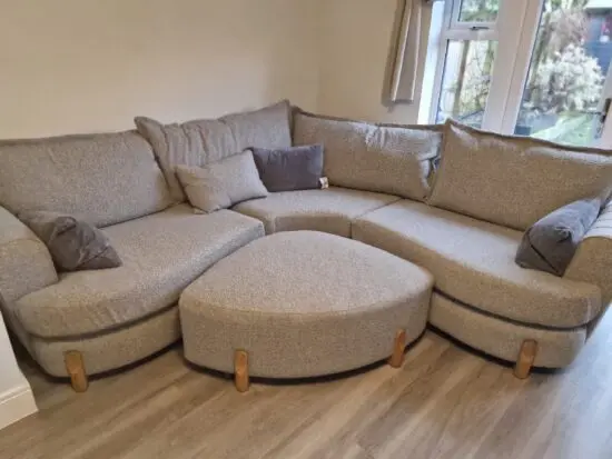 Brand new curved sofa
