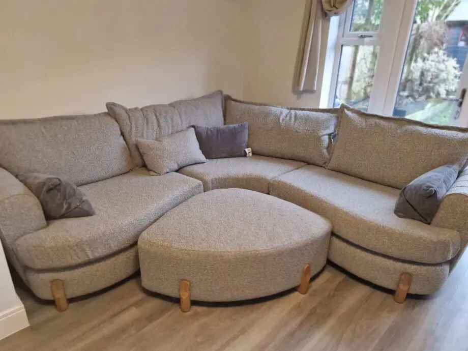 Brand new curved sofa
