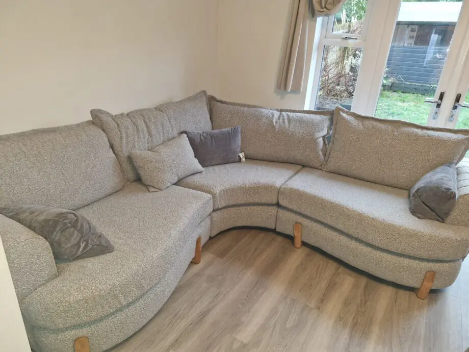 Brand new curved sofa
