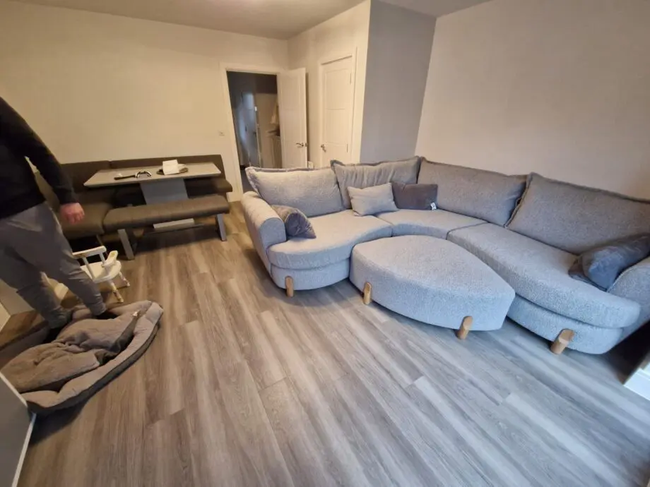 Brand new curved sofa