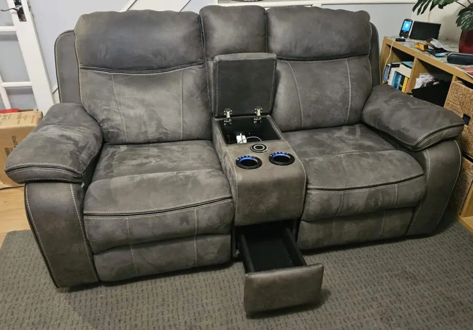 Vinson Pro 2 Seater Smart sofa Power Recliner with Console