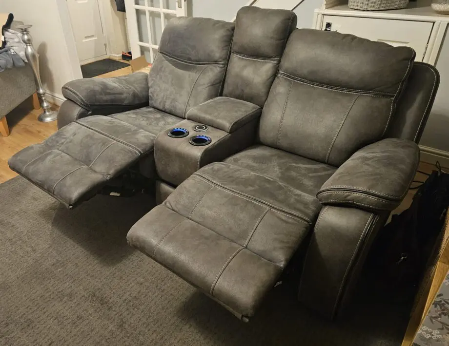 Vinson Pro 2 Seater Smart sofa Power Recliner with Console