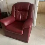 G Plan Leather sofa set - 2 seater and 2 x armchairs (1 recliner)