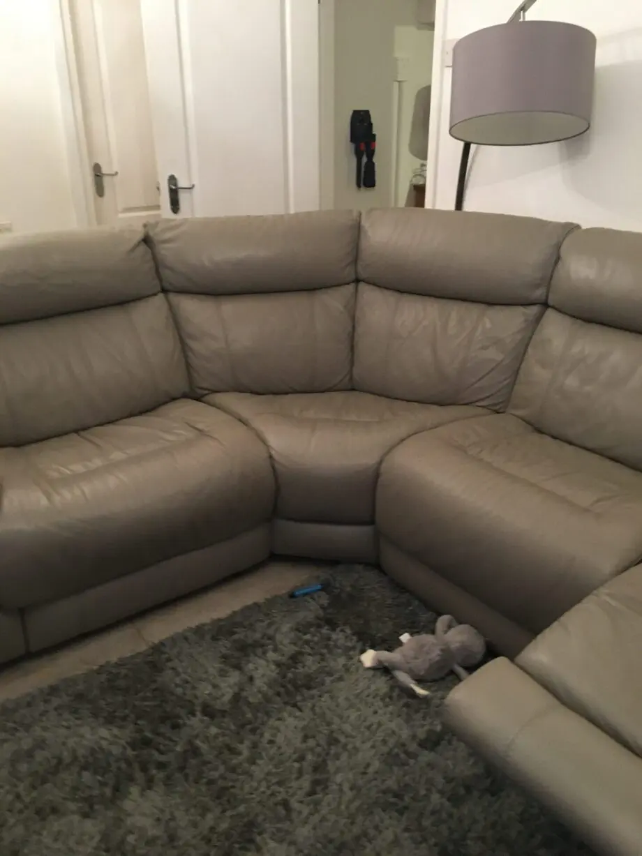 Lucius leather 2 power corner recliner