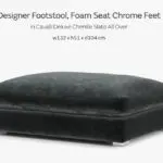 Sofology Cavalli 3 + 2 seater with footstool.
