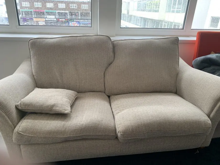 Furniture Sofa . 2 seater and one seater together . Good condition. Beige colour or sandal .