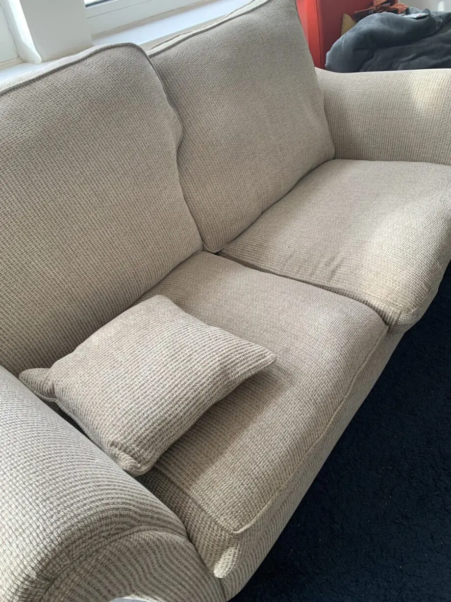 Furniture Sofa . 2 seater and one seater together . Good condition. Beige colour or sandal .