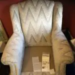 Alstons Lowry grey_silver chevrons chenille Chair