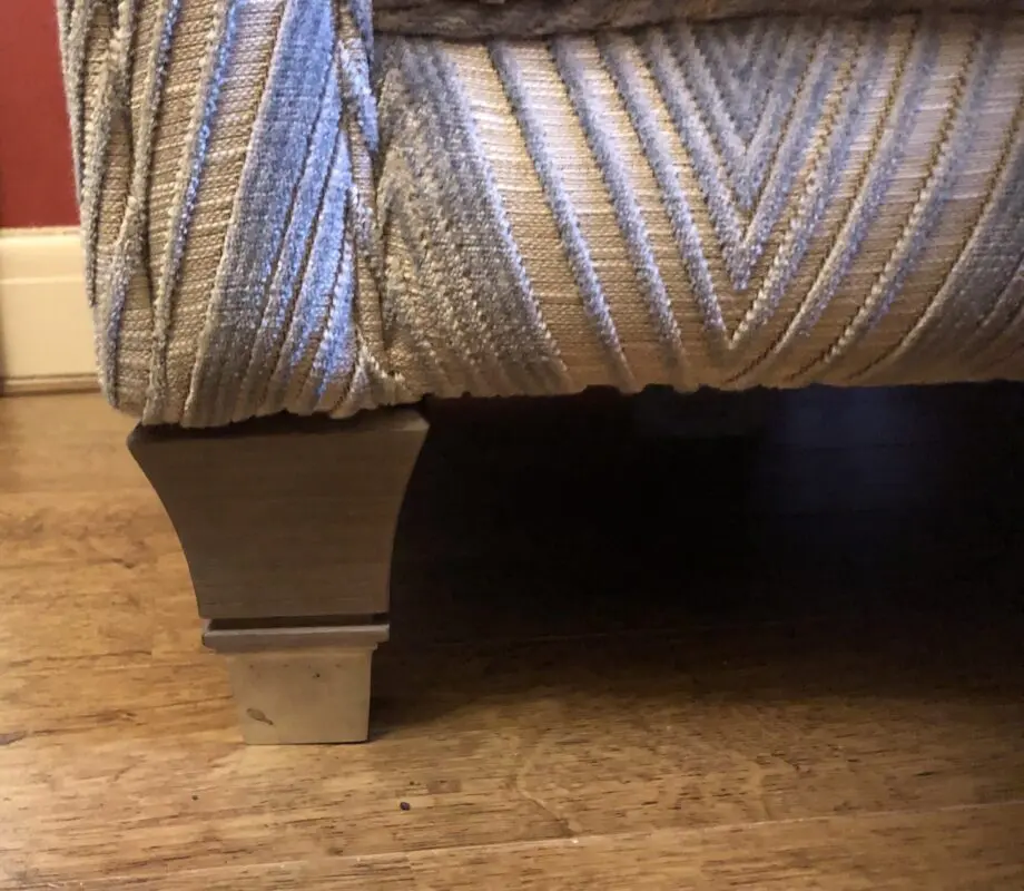 Alstons Lowry grey_silver chevrons chenille Chair