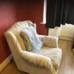 Alstons Lowry grey_silver chevrons chenille Chair