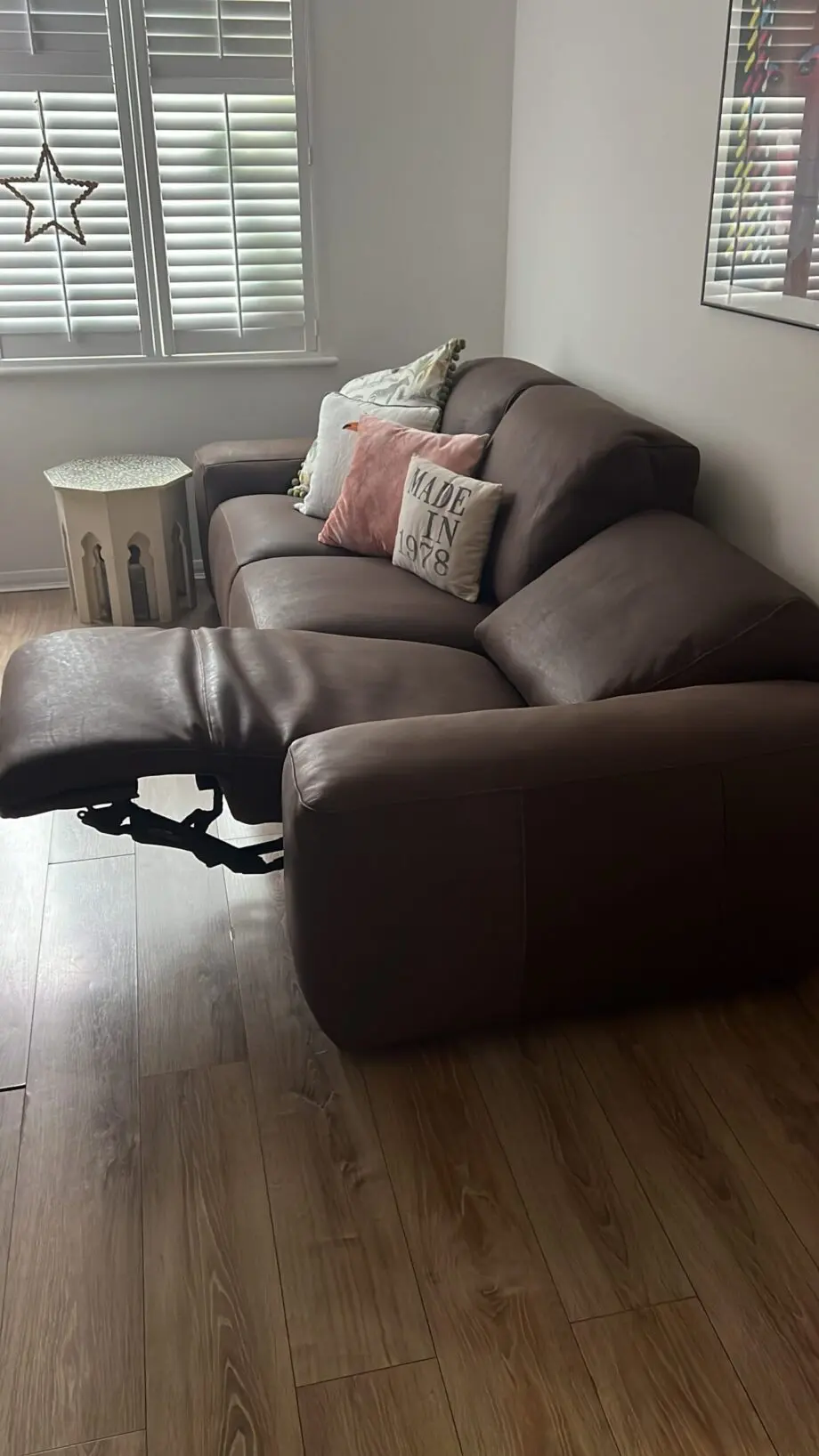 DFS - The Whimsy Hand Tipped 3 Seater Power Recliner