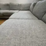 DFS tweed duck egg blue large corner sofa