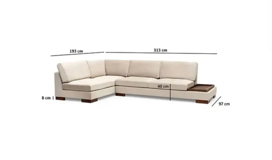 Brand New Beige Coner Sofa