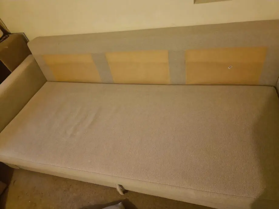 Massive grey three seater sofa bed