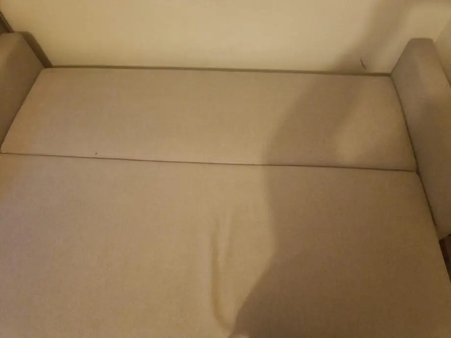 Massive grey three seater sofa bed