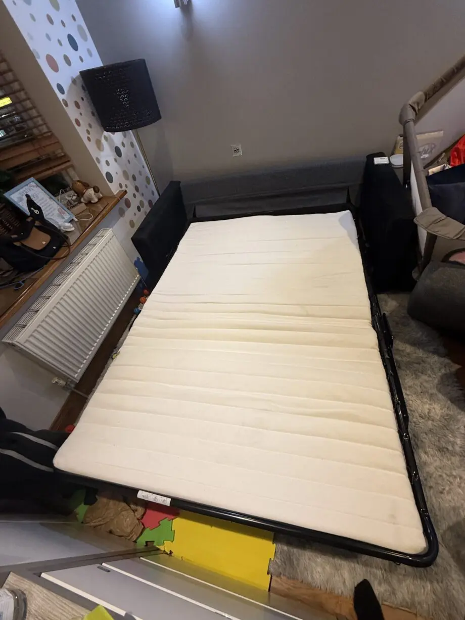 Ikea Sofabed with storage footstool