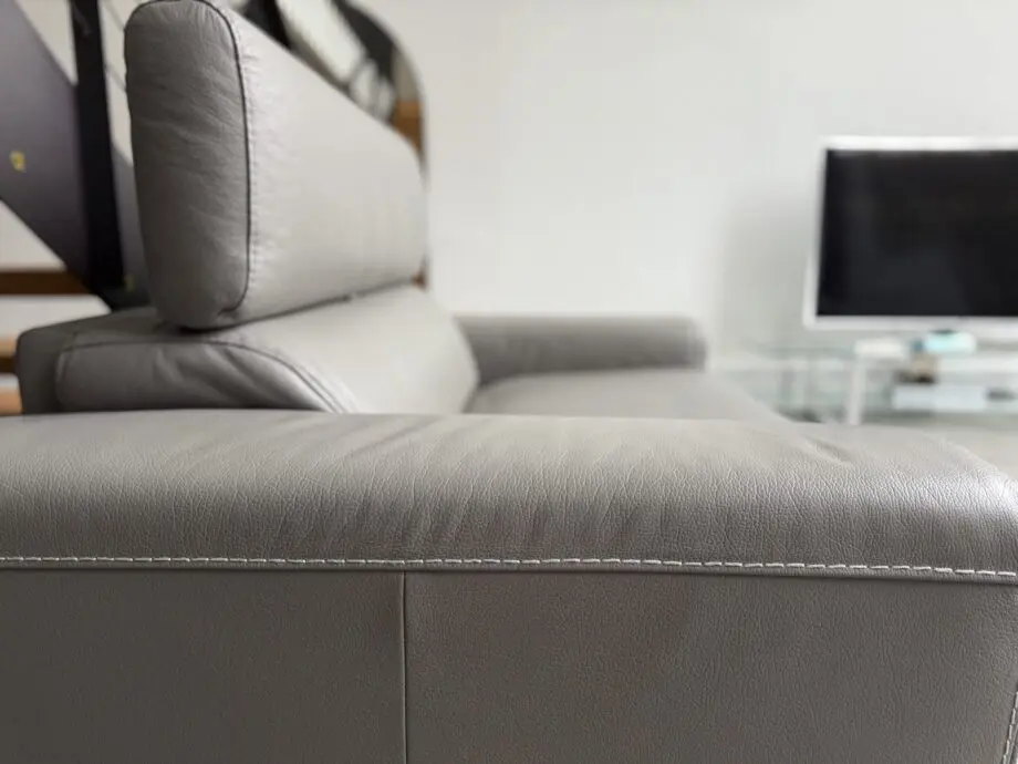 DFS Kalamos in Grey 4 Seater, Cuddler and Footstool