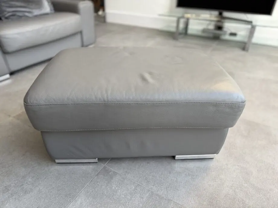 DFS Kalamos in Grey 4 Seater, Cuddler and Footstool