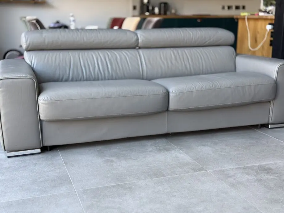 DFS Kalamos in Grey 4 Seater, Cuddler and Footstool