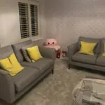 Marks and Spencer 2 seater grey sofa