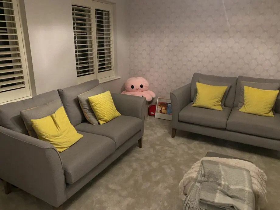 Marks and Spencer 2 seater grey sofa
