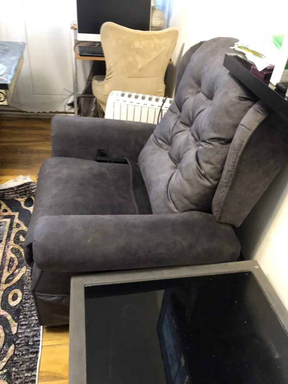 Electric Recliner Chair and Coffee table glass top