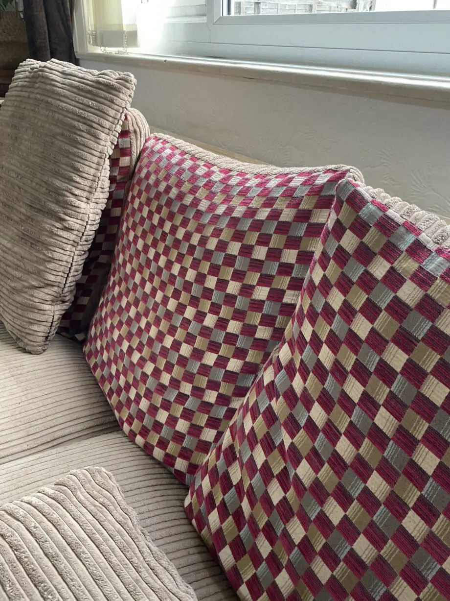 Harvey’s Three Seater Brown Sofas